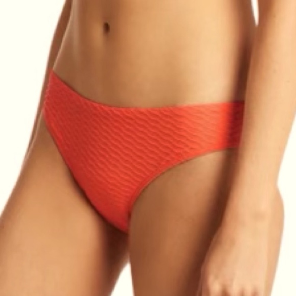 NWT Sea Level swim honeycomb mid rise hipster bikini bottom